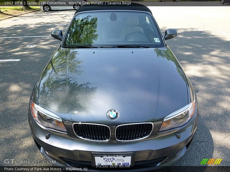 Mineral Gray Metallic / Savanna Beige 2013 BMW 1 Series 128i Convertible