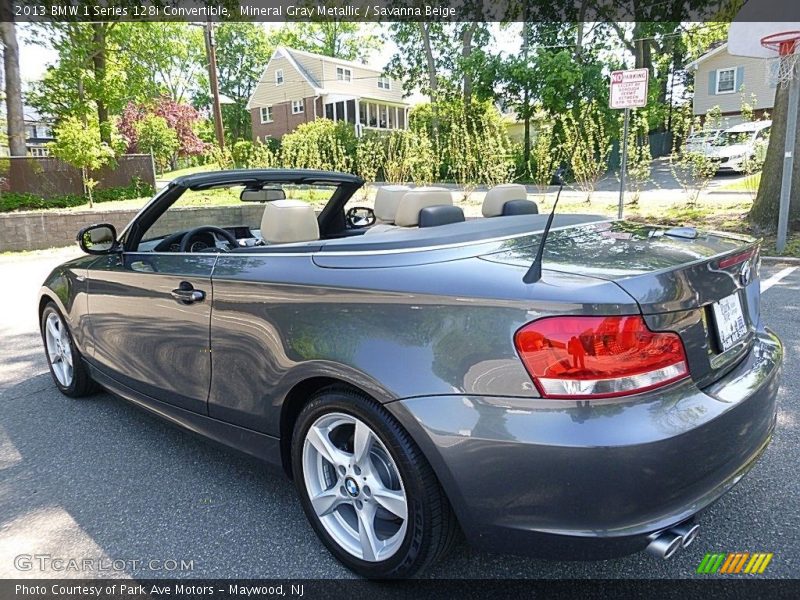 Mineral Gray Metallic / Savanna Beige 2013 BMW 1 Series 128i Convertible