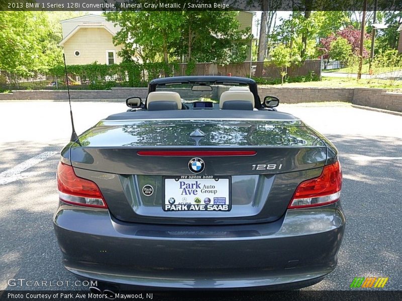 Mineral Gray Metallic / Savanna Beige 2013 BMW 1 Series 128i Convertible