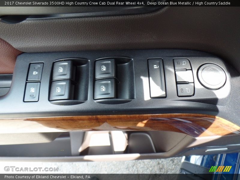 Deep Ocean Blue Metallic / High Country Saddle 2017 Chevrolet Silverado 3500HD High Country Crew Cab Dual Rear Wheel 4x4