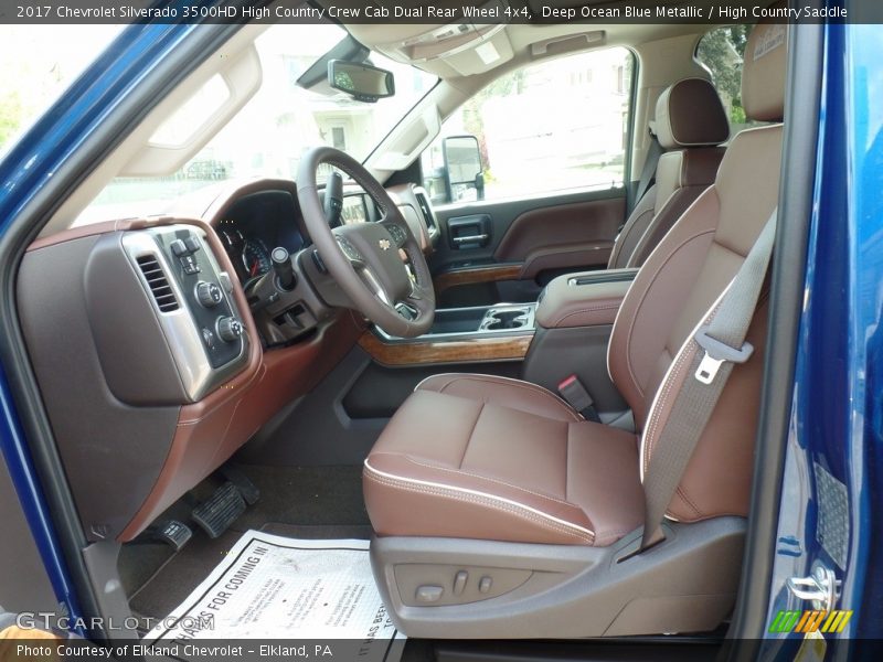 Deep Ocean Blue Metallic / High Country Saddle 2017 Chevrolet Silverado 3500HD High Country Crew Cab Dual Rear Wheel 4x4