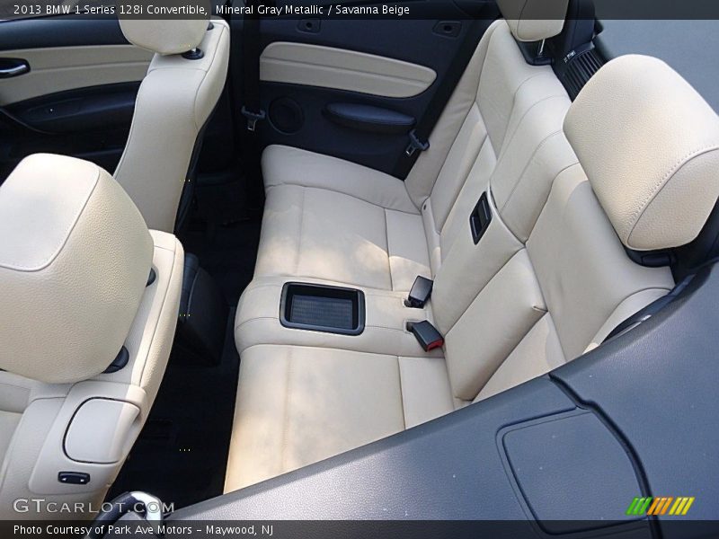 Mineral Gray Metallic / Savanna Beige 2013 BMW 1 Series 128i Convertible