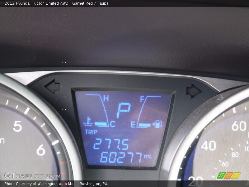 Garnet Red / Taupe 2013 Hyundai Tucson Limited AWD