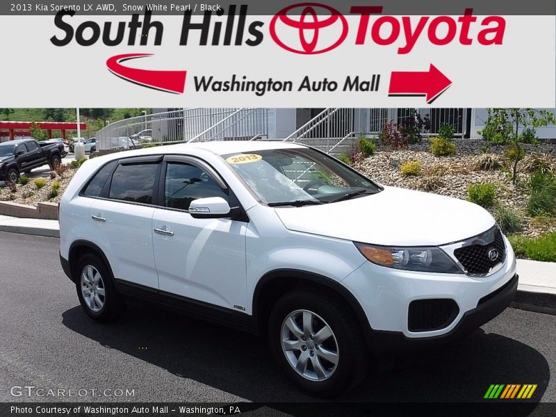 Snow White Pearl / Black 2013 Kia Sorento LX AWD