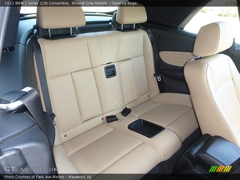 Mineral Gray Metallic / Savanna Beige 2013 BMW 1 Series 128i Convertible