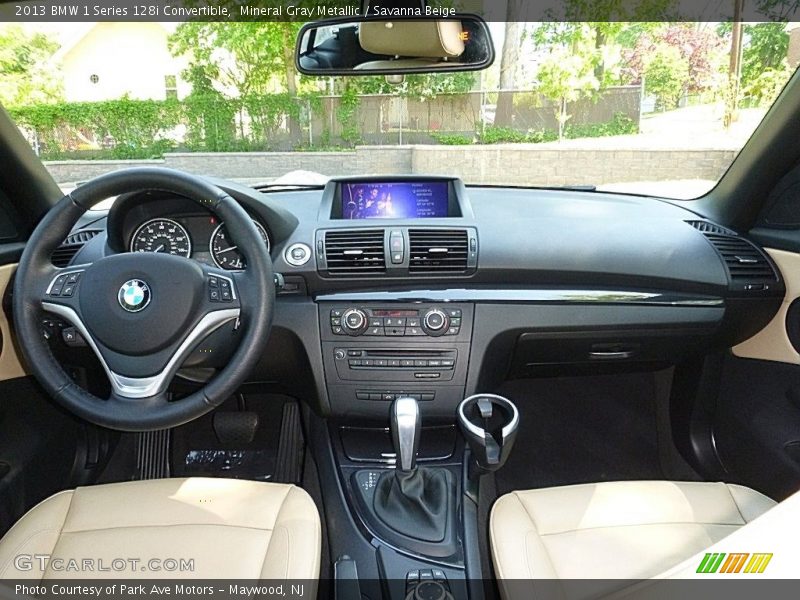 Mineral Gray Metallic / Savanna Beige 2013 BMW 1 Series 128i Convertible