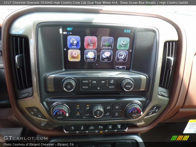 Controls of 2017 Silverado 3500HD High Country Crew Cab Dual Rear Wheel 4x4