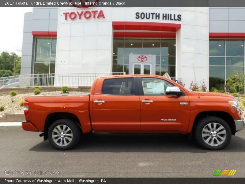 Inferno Orange / Black 2017 Toyota Tundra Limited CrewMax 4x4