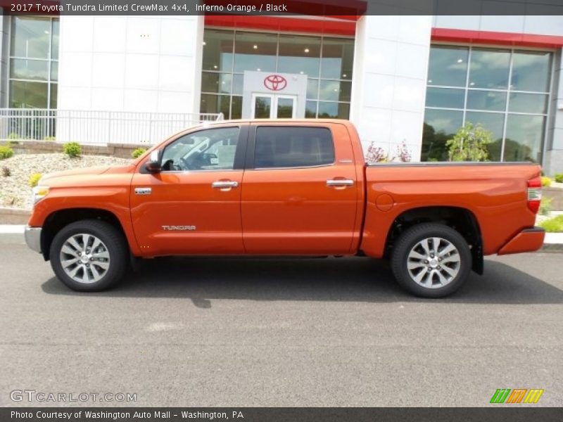 Inferno Orange / Black 2017 Toyota Tundra Limited CrewMax 4x4