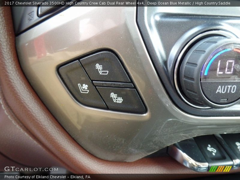 Controls of 2017 Silverado 3500HD High Country Crew Cab Dual Rear Wheel 4x4
