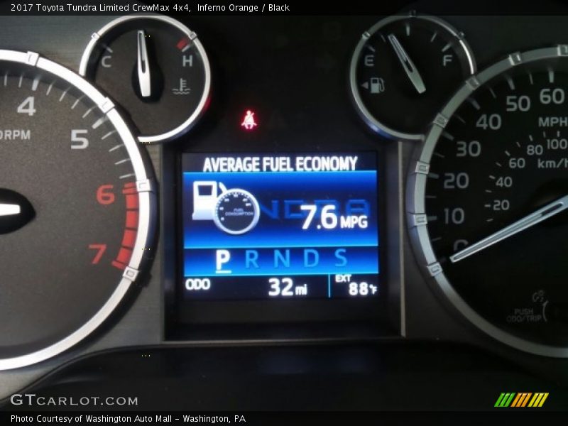 Inferno Orange / Black 2017 Toyota Tundra Limited CrewMax 4x4