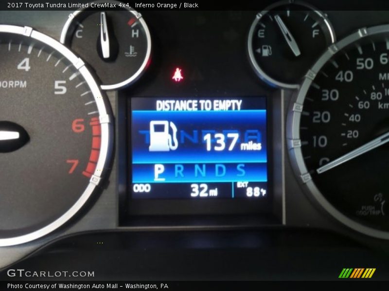 Inferno Orange / Black 2017 Toyota Tundra Limited CrewMax 4x4