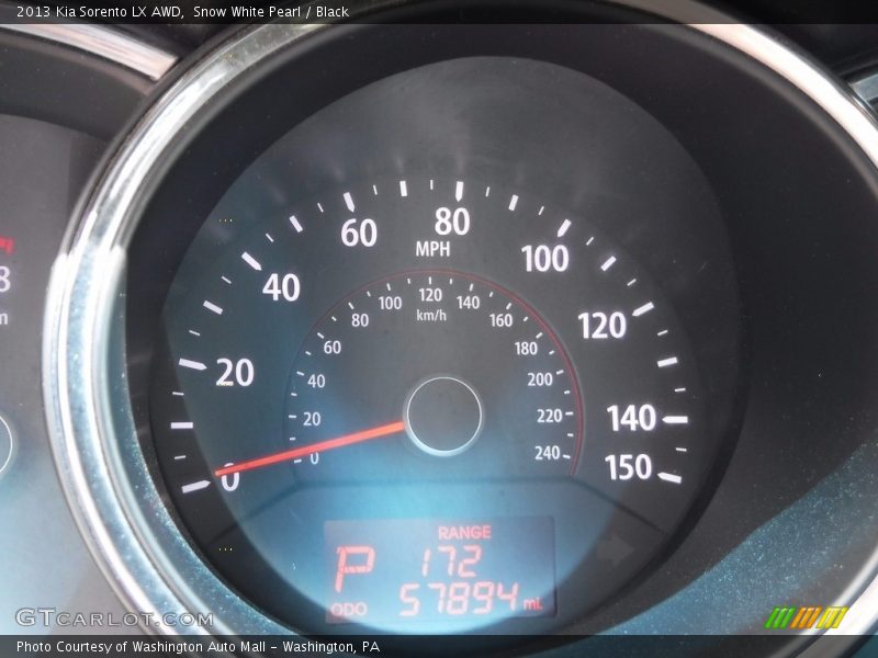 Snow White Pearl / Black 2013 Kia Sorento LX AWD