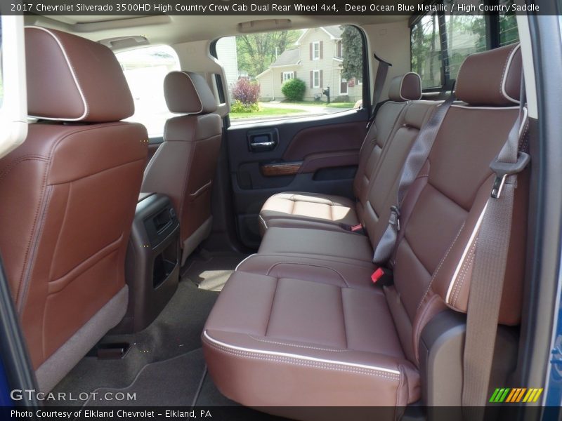 Rear Seat of 2017 Silverado 3500HD High Country Crew Cab Dual Rear Wheel 4x4