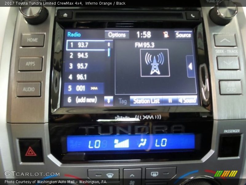 Inferno Orange / Black 2017 Toyota Tundra Limited CrewMax 4x4