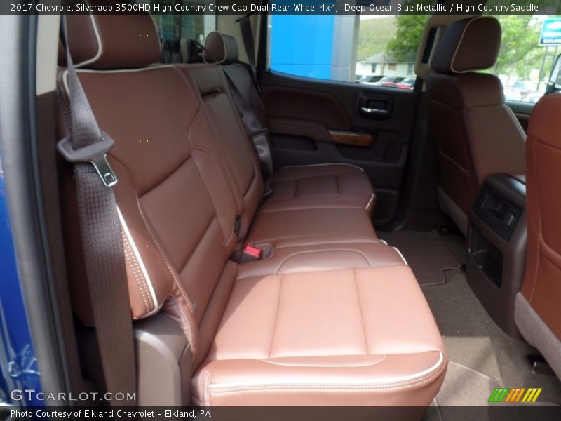Deep Ocean Blue Metallic / High Country Saddle 2017 Chevrolet Silverado 3500HD High Country Crew Cab Dual Rear Wheel 4x4