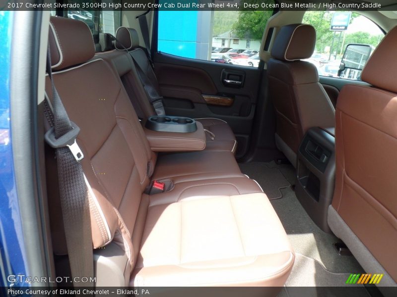 Deep Ocean Blue Metallic / High Country Saddle 2017 Chevrolet Silverado 3500HD High Country Crew Cab Dual Rear Wheel 4x4