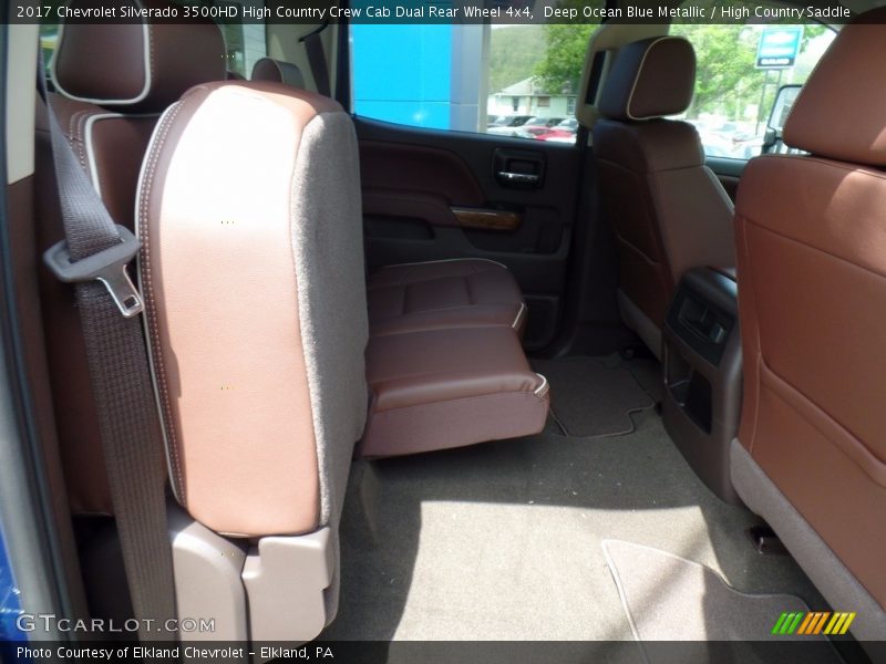 Deep Ocean Blue Metallic / High Country Saddle 2017 Chevrolet Silverado 3500HD High Country Crew Cab Dual Rear Wheel 4x4