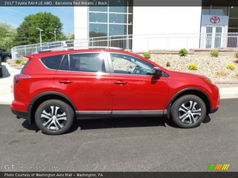 Barcelona Red Metallic / Black 2017 Toyota RAV4 LE AWD