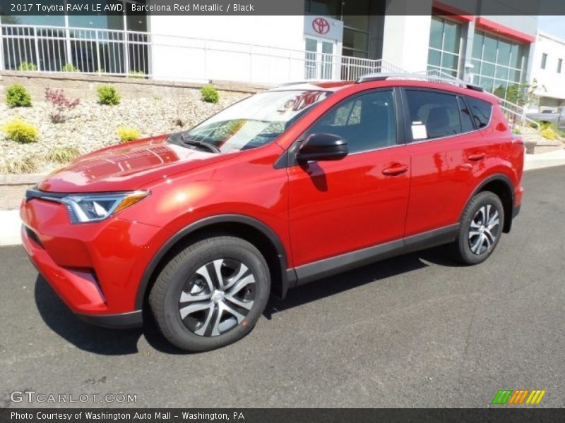 Barcelona Red Metallic / Black 2017 Toyota RAV4 LE AWD