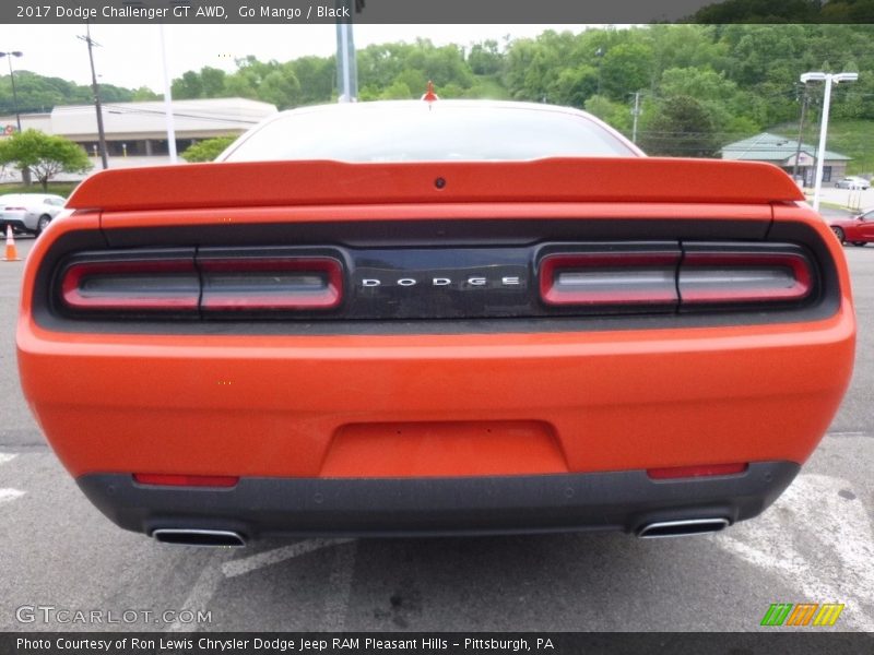 Go Mango / Black 2017 Dodge Challenger GT AWD