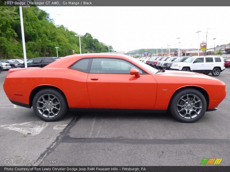 Go Mango / Black 2017 Dodge Challenger GT AWD