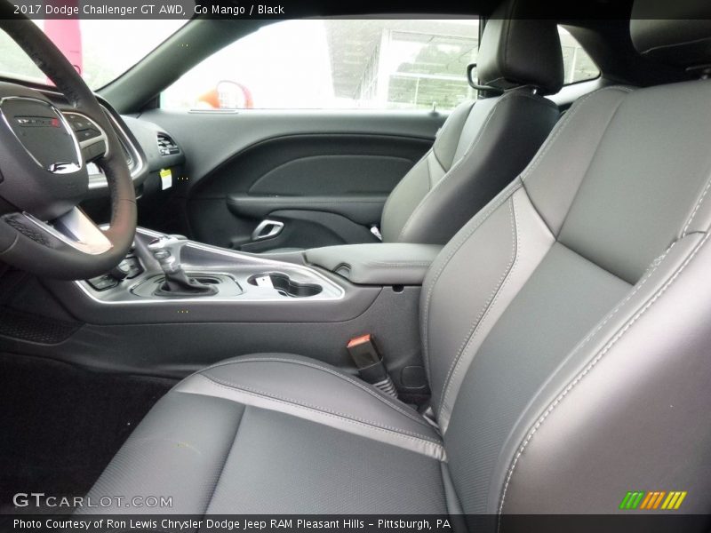 Go Mango / Black 2017 Dodge Challenger GT AWD