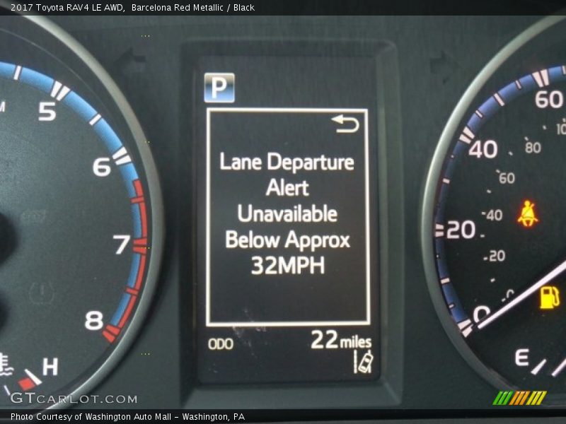 Barcelona Red Metallic / Black 2017 Toyota RAV4 LE AWD