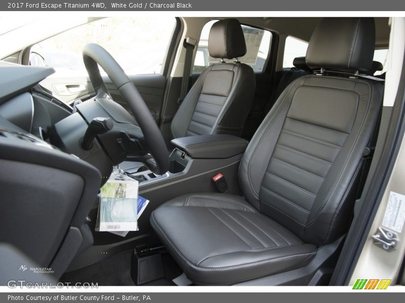 White Gold / Charcoal Black 2017 Ford Escape Titanium 4WD