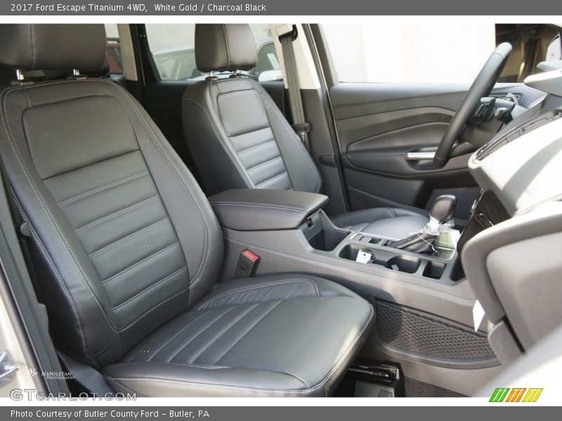 White Gold / Charcoal Black 2017 Ford Escape Titanium 4WD