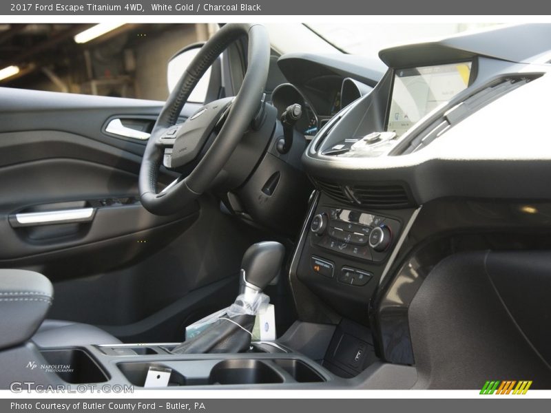 White Gold / Charcoal Black 2017 Ford Escape Titanium 4WD