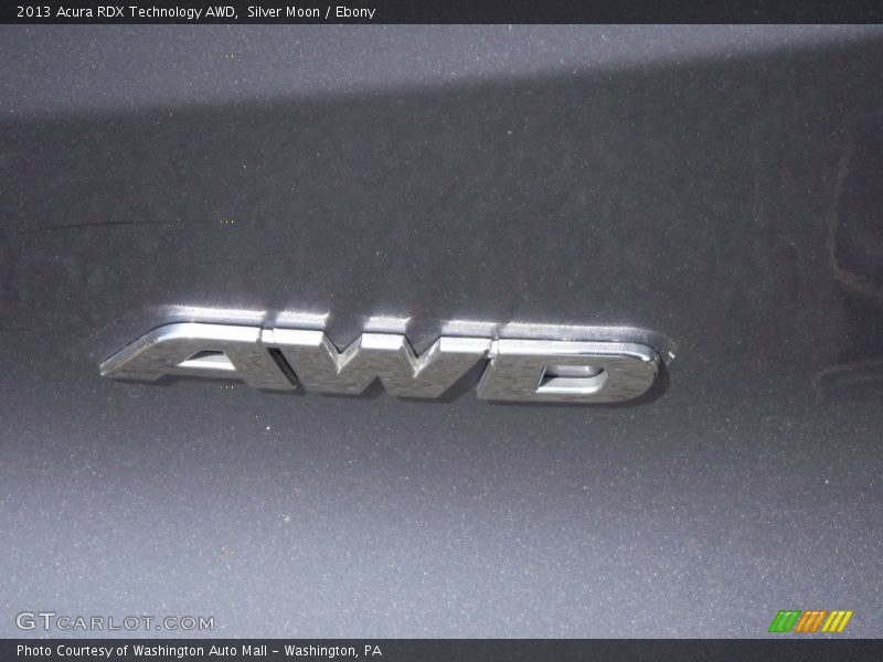 Silver Moon / Ebony 2013 Acura RDX Technology AWD