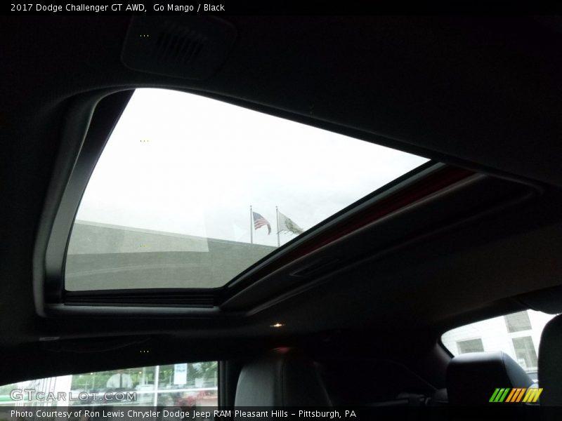 Go Mango / Black 2017 Dodge Challenger GT AWD