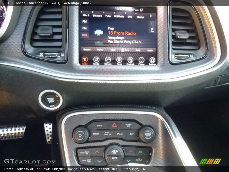 Go Mango / Black 2017 Dodge Challenger GT AWD