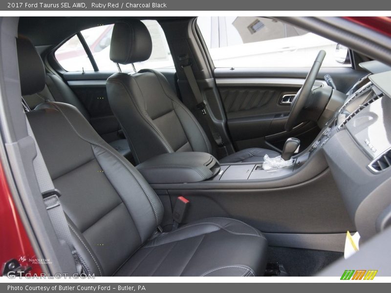Ruby Red / Charcoal Black 2017 Ford Taurus SEL AWD