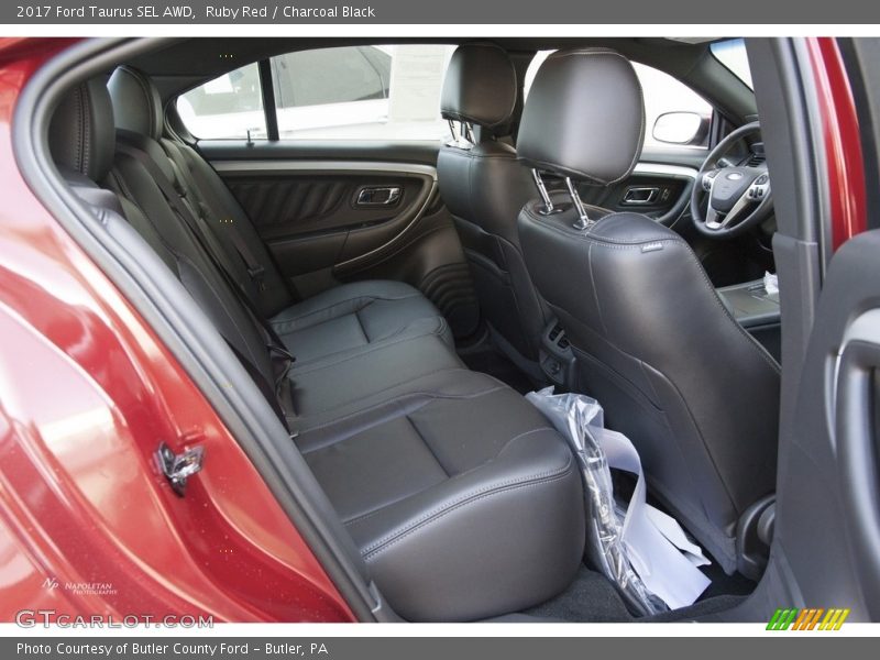 Ruby Red / Charcoal Black 2017 Ford Taurus SEL AWD