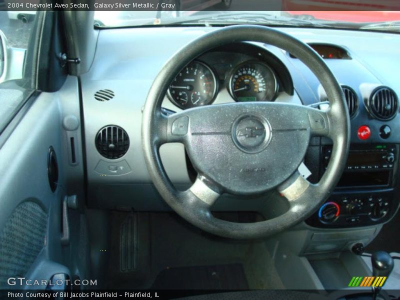 Galaxy Silver Metallic / Gray 2004 Chevrolet Aveo Sedan