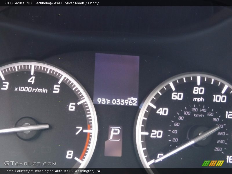 Silver Moon / Ebony 2013 Acura RDX Technology AWD