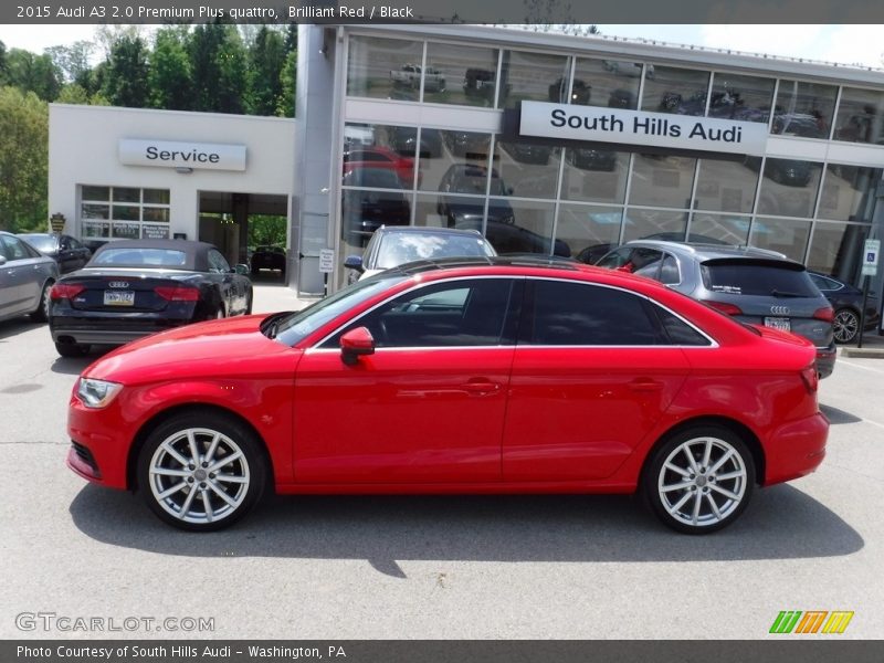 Brilliant Red / Black 2015 Audi A3 2.0 Premium Plus quattro