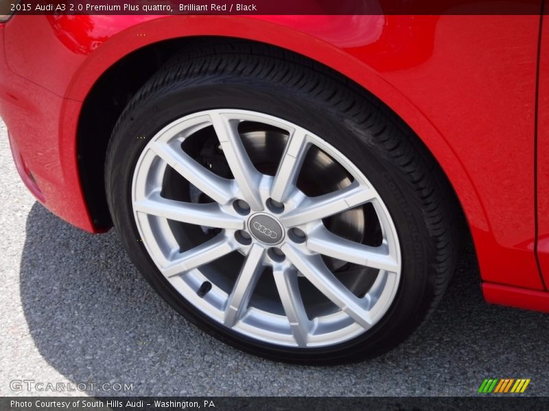 Brilliant Red / Black 2015 Audi A3 2.0 Premium Plus quattro
