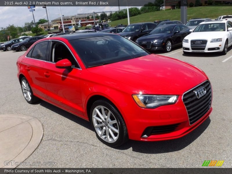 Brilliant Red / Black 2015 Audi A3 2.0 Premium Plus quattro