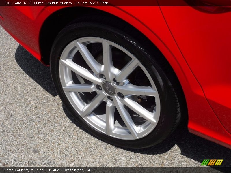 Brilliant Red / Black 2015 Audi A3 2.0 Premium Plus quattro