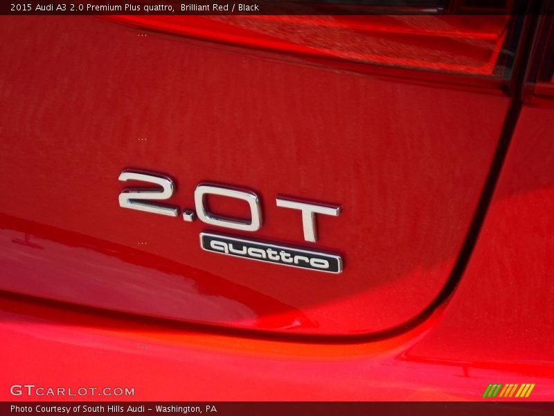 Brilliant Red / Black 2015 Audi A3 2.0 Premium Plus quattro