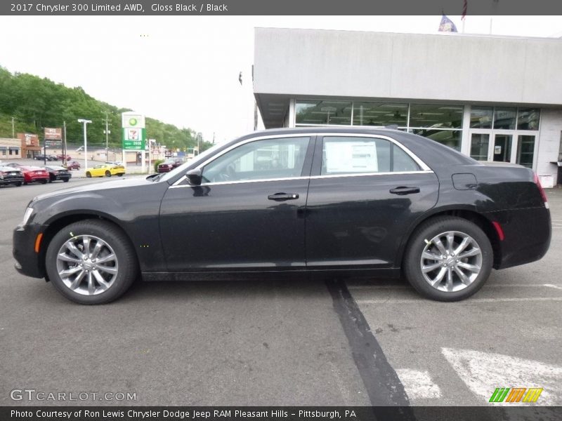 Gloss Black / Black 2017 Chrysler 300 Limited AWD