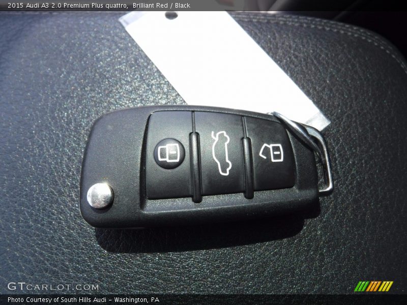 Brilliant Red / Black 2015 Audi A3 2.0 Premium Plus quattro