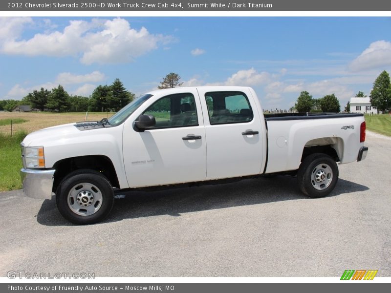 Summit White / Dark Titanium 2012 Chevrolet Silverado 2500HD Work Truck Crew Cab 4x4