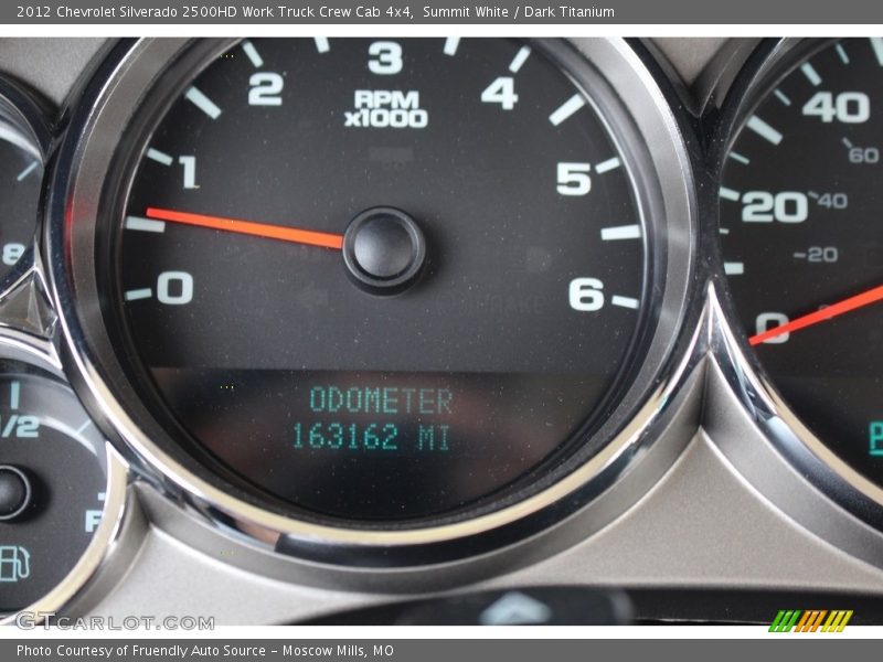 Summit White / Dark Titanium 2012 Chevrolet Silverado 2500HD Work Truck Crew Cab 4x4