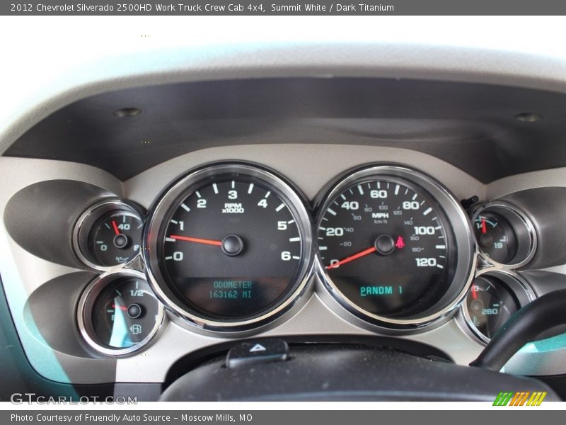 Summit White / Dark Titanium 2012 Chevrolet Silverado 2500HD Work Truck Crew Cab 4x4