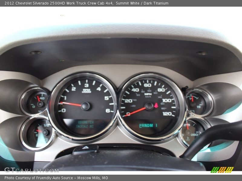 Summit White / Dark Titanium 2012 Chevrolet Silverado 2500HD Work Truck Crew Cab 4x4
