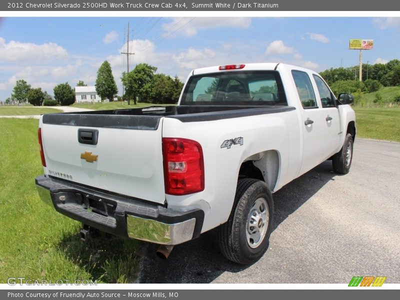 Summit White / Dark Titanium 2012 Chevrolet Silverado 2500HD Work Truck Crew Cab 4x4